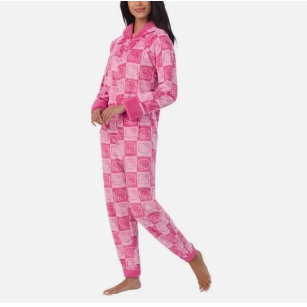 Character Women's One-Piece Pajama - Pink - Hello Kitty Small - Picture 4 of 4